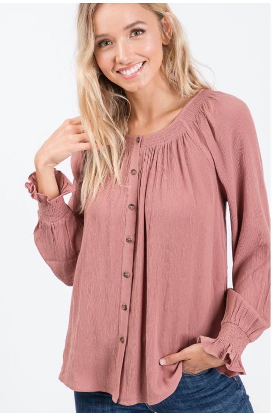 Mauve blouse 2024