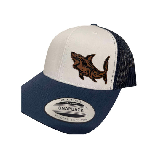 Great White Shark Snapback Trucker Hat