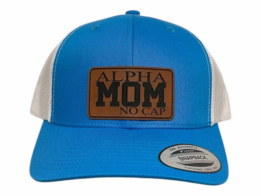 Alpha MOM No Cap Snapback Trucker Hat