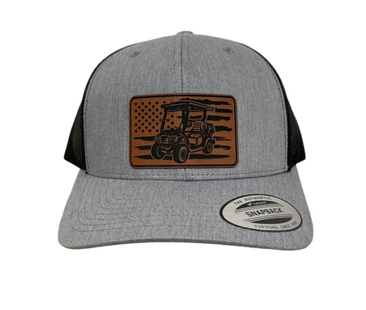 Golf Cart Snapback Trucker Hat