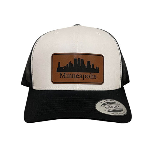 Minneapolis Skyline Snapback Trucker Hat