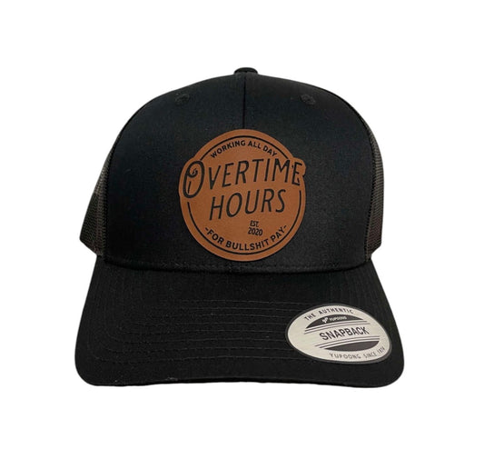 Overtime Hours Snapback Trucker Hat