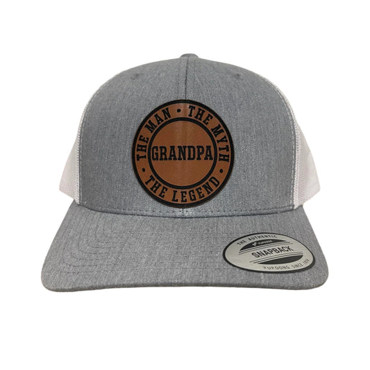 The Man The Myth The Legend Grandpa Snapback Trucker Hat